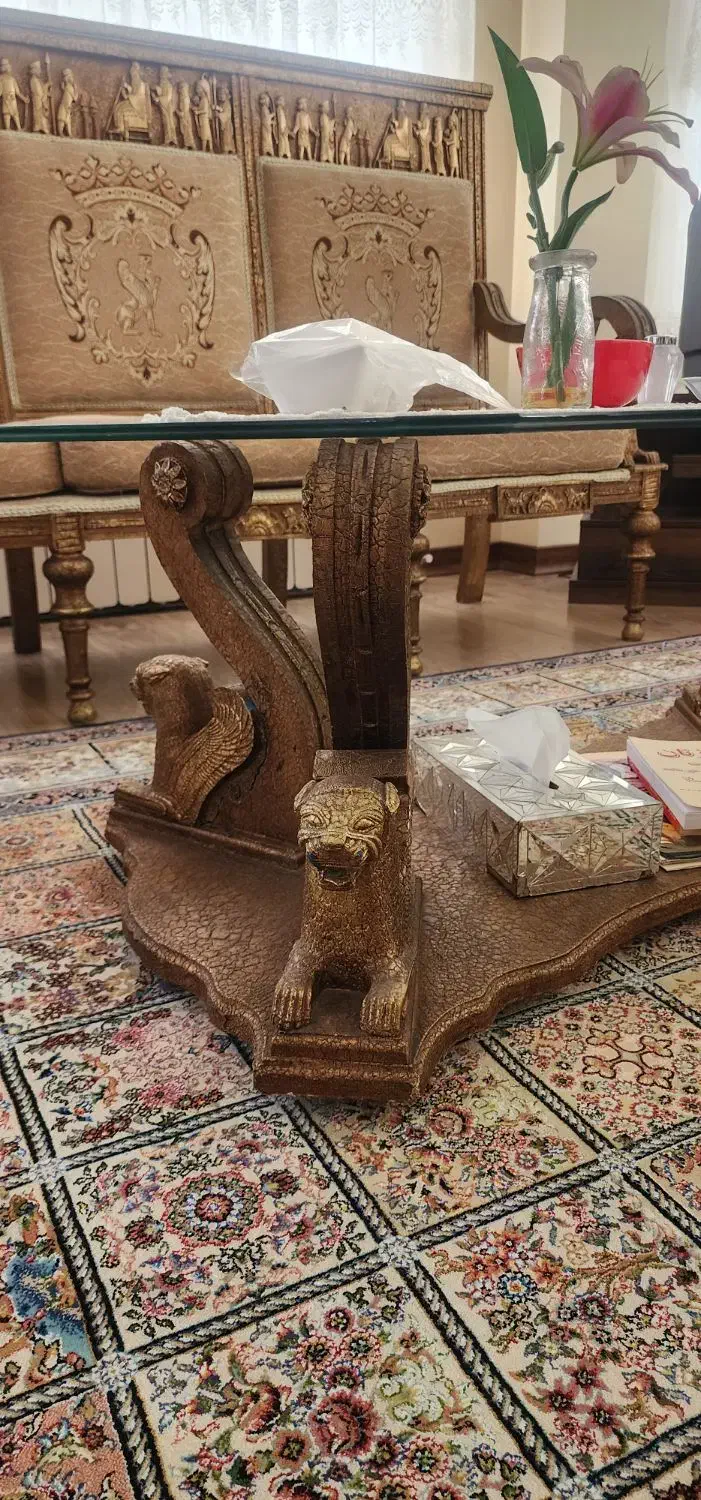 مبلمان استیل ۷نفره،میز ناهارخوری ۱۰نفره،بوفه دکوری|مبلمان خانگی و میز عسلی|کجور, |دیوار