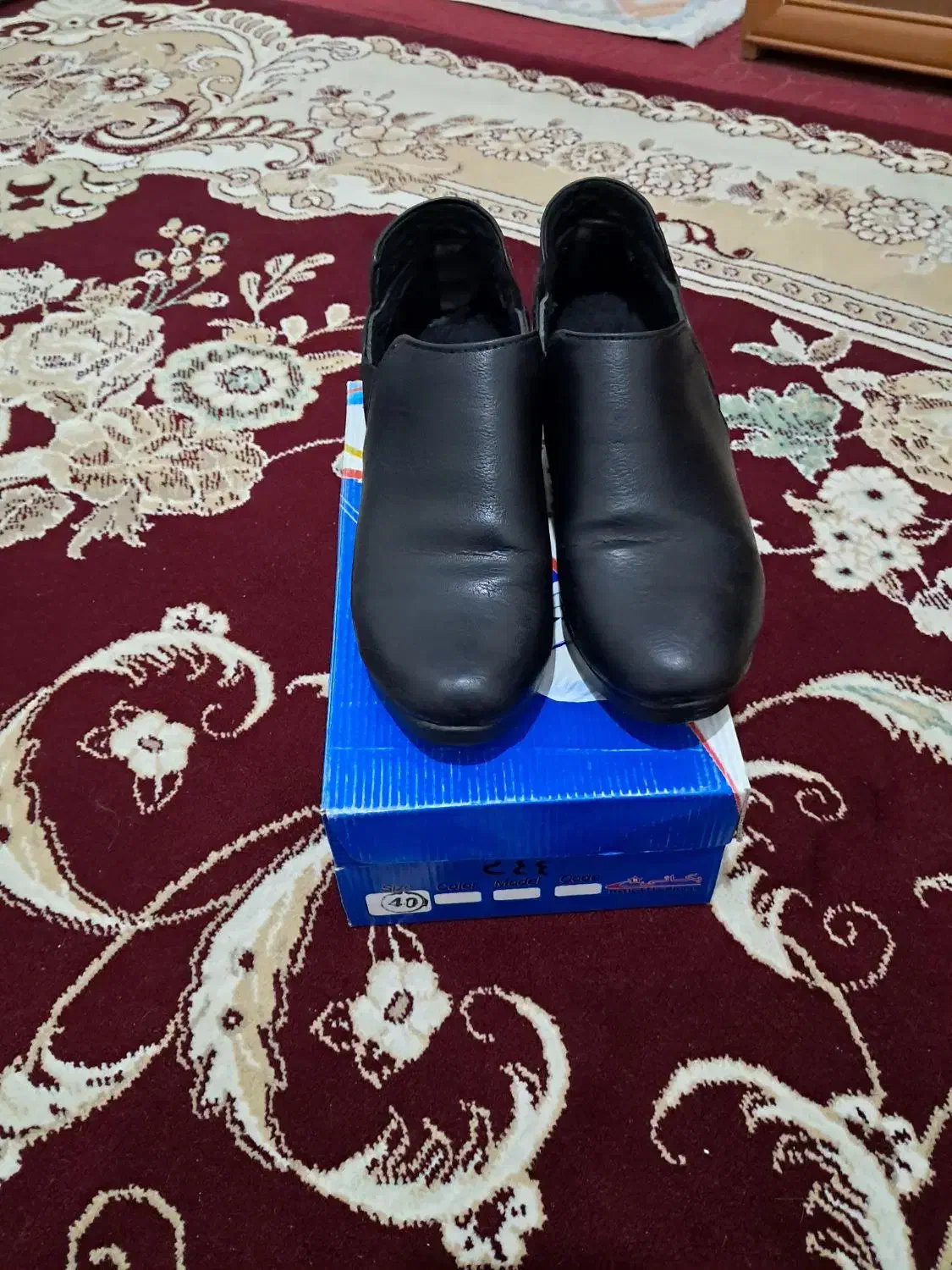 باسلام دوجفت کفش مشکی ساده ۱۵۰تومان چرمه شماره ۳۸|کیف، کفش، کمربند|ساوه, |دیوار