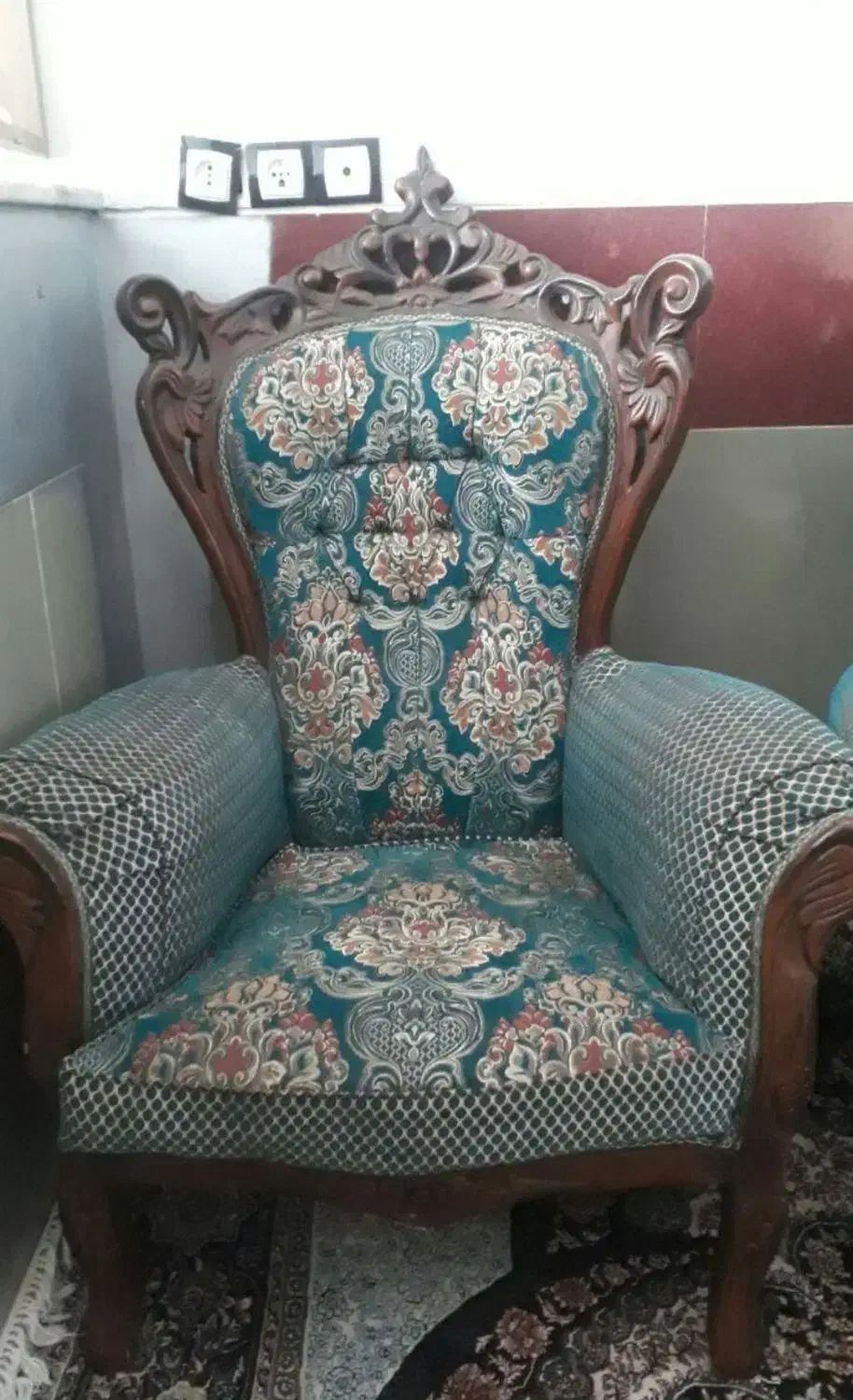 مبل سلطنطی9نفره|مبلمان خانگی و میز عسلی|جوانرود, |دیوار