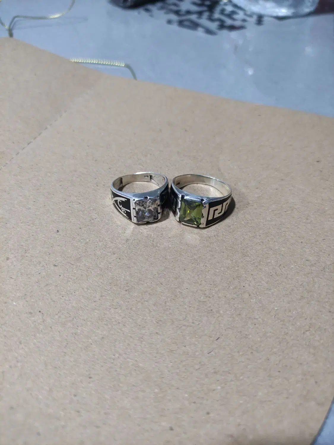 دو عدد انگشتر نقره با طراحی زیبا|جواهرات|شوش, |دیوار