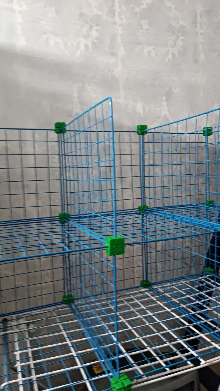 قفسه فلزی مشبک|کتابخانه، شلف، قفسه‌های دیواری|گلبهار, شهر جدید گلبهار|دیوار