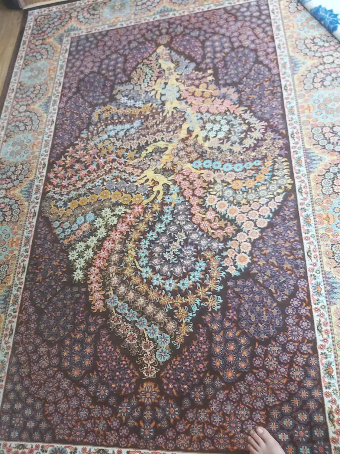 فرش فردی طرح ابریشم|فرش|اراک, |دیوار