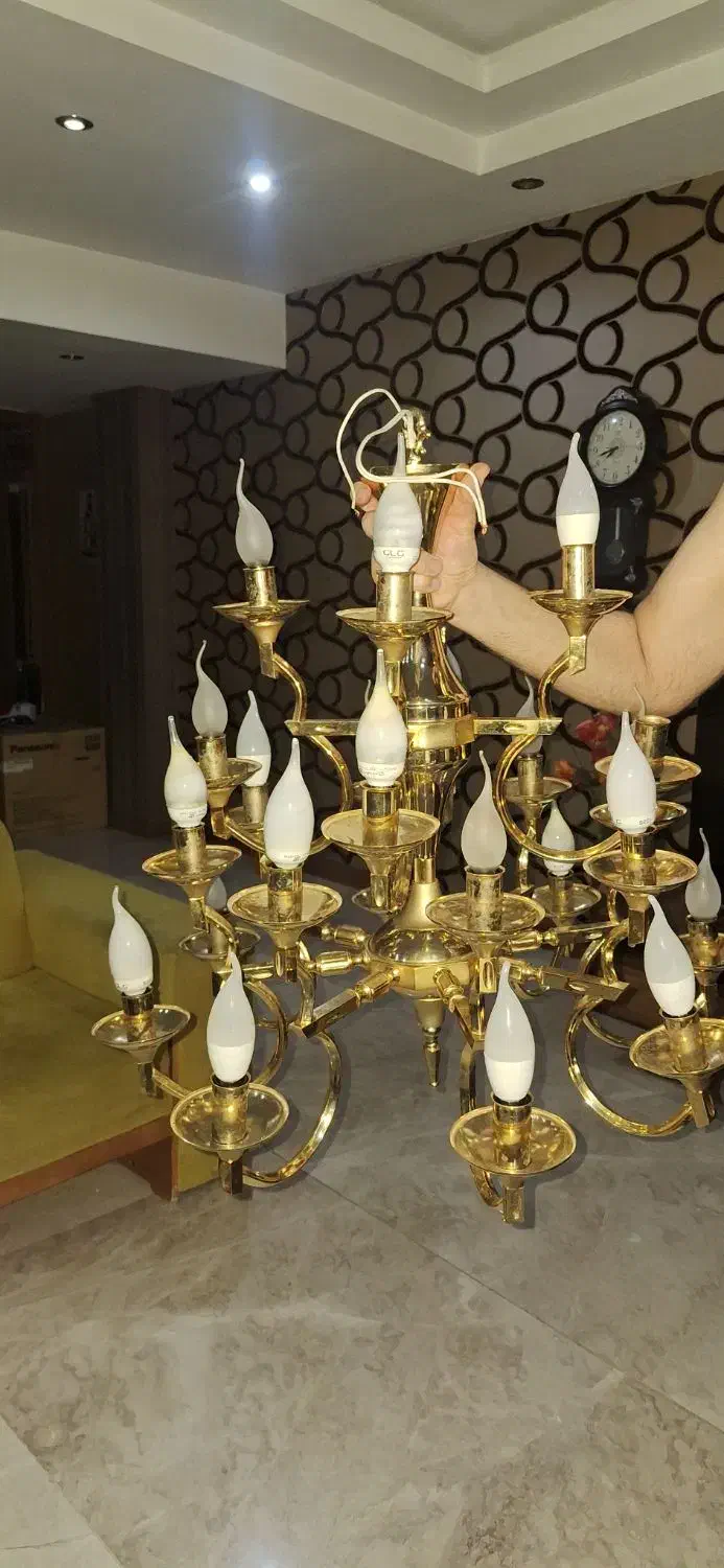 لوستر 24 شعله برند|لوستر و چراغ آویز|اصفهان, آبشار|دیوار