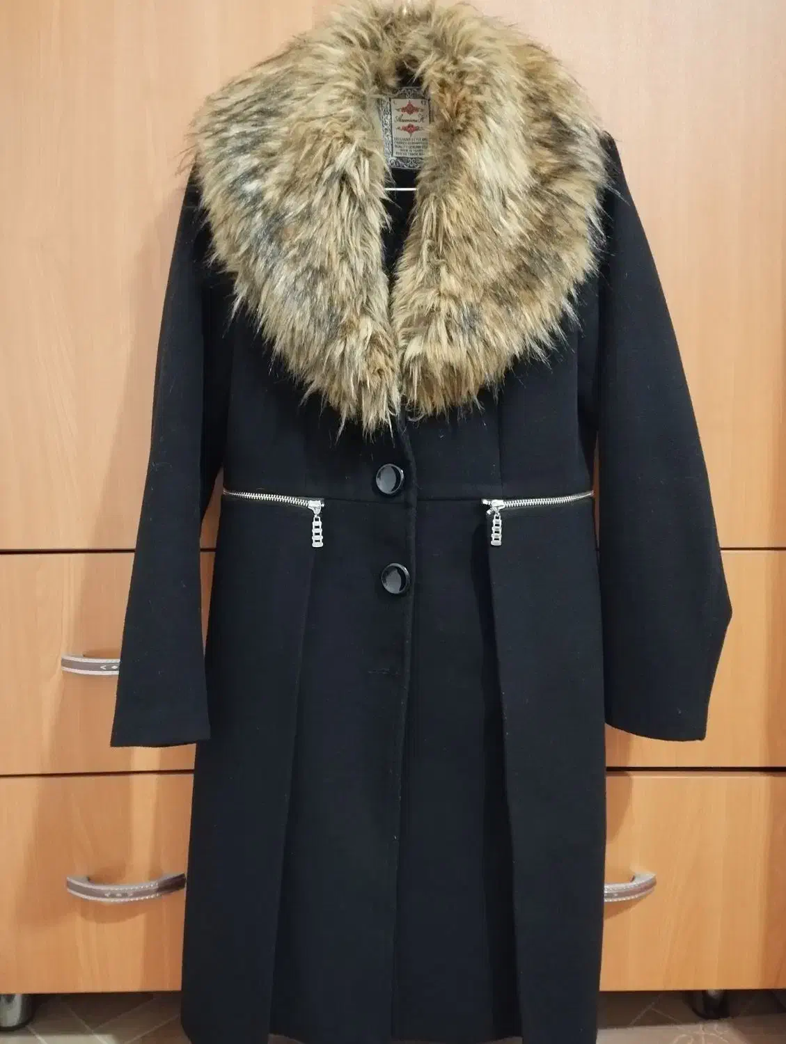 پالتو زنانه در حد نو|لباس|شبستر, |دیوار