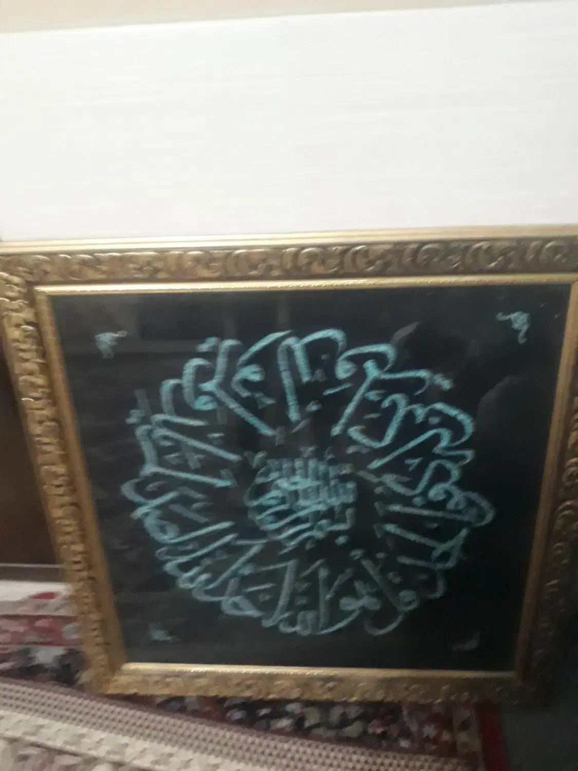 تابلو با نگین های فیروزه|تابلو، نقاشی، عکس|کرمان, |دیوار