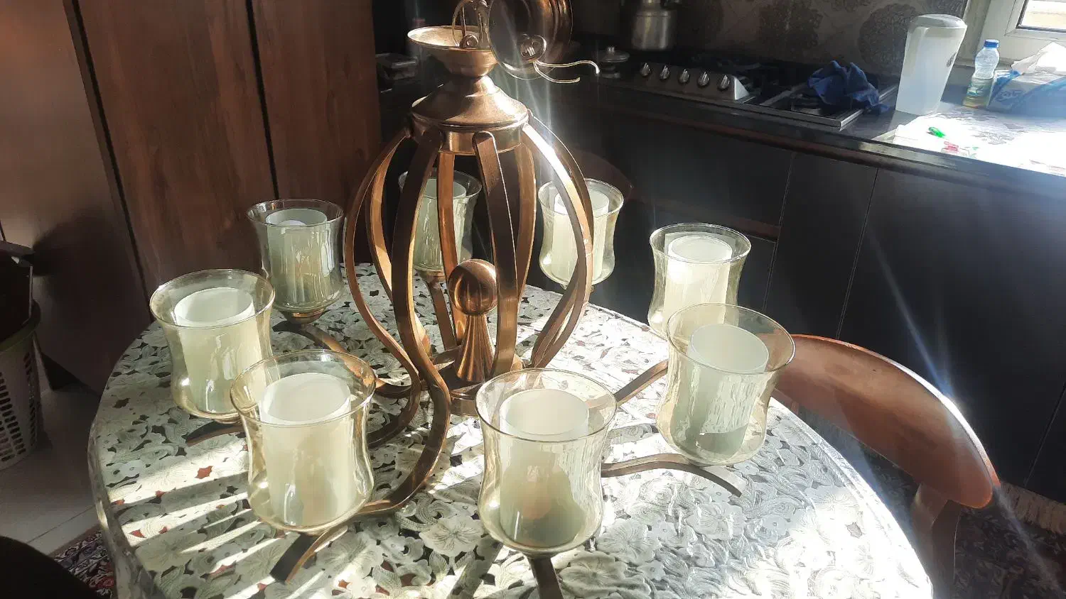 لوستر ۷شعله|لوستر و چراغ آویز|اردبیل, |دیوار