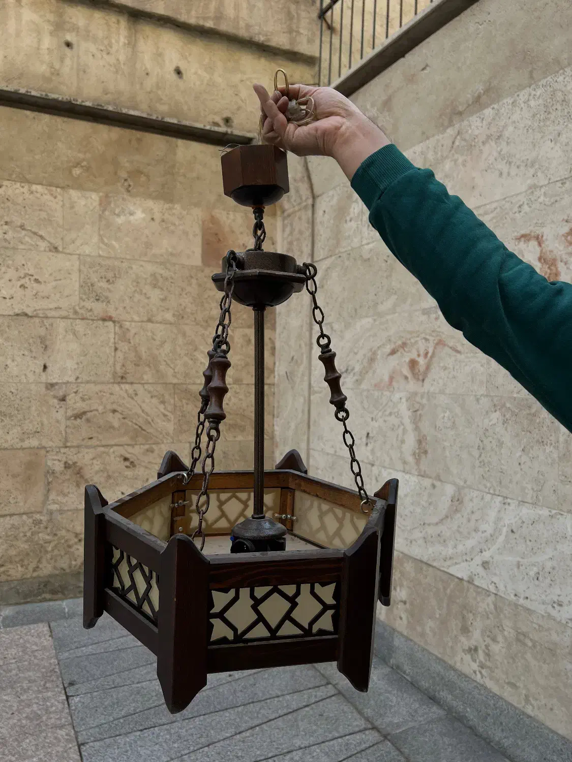 لوستر چوبی|لوستر و چراغ آویز|تهران, جهاد|دیوار