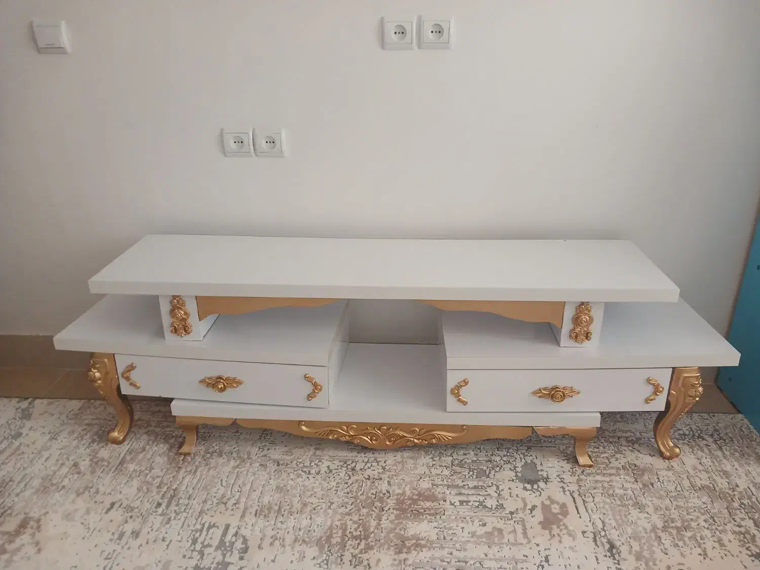 میز تلوزیون چهار تیکه|میز تلویزیون|بافت, |دیوار