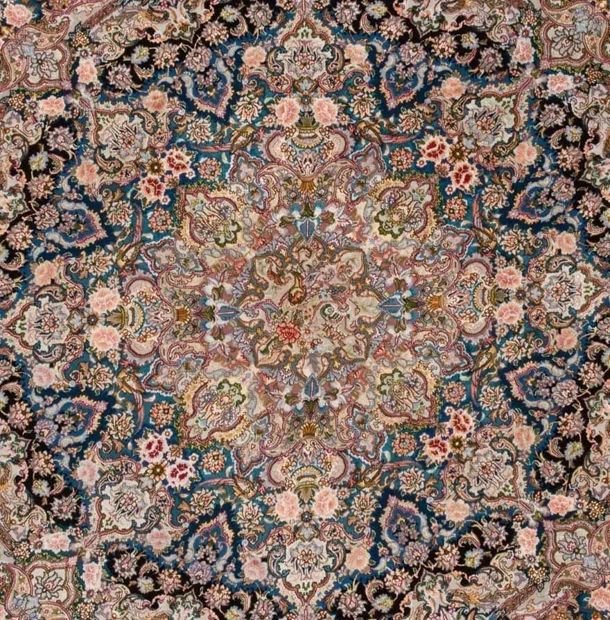 قالی دایره/چله ابریشم|فرش|تهران, جردن|دیوار