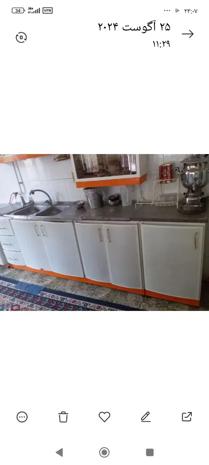 کابینت 10تیکه با سینگ ظرفشویی|مصالح و تجهیزات ساختمان|خزل, |دیوار