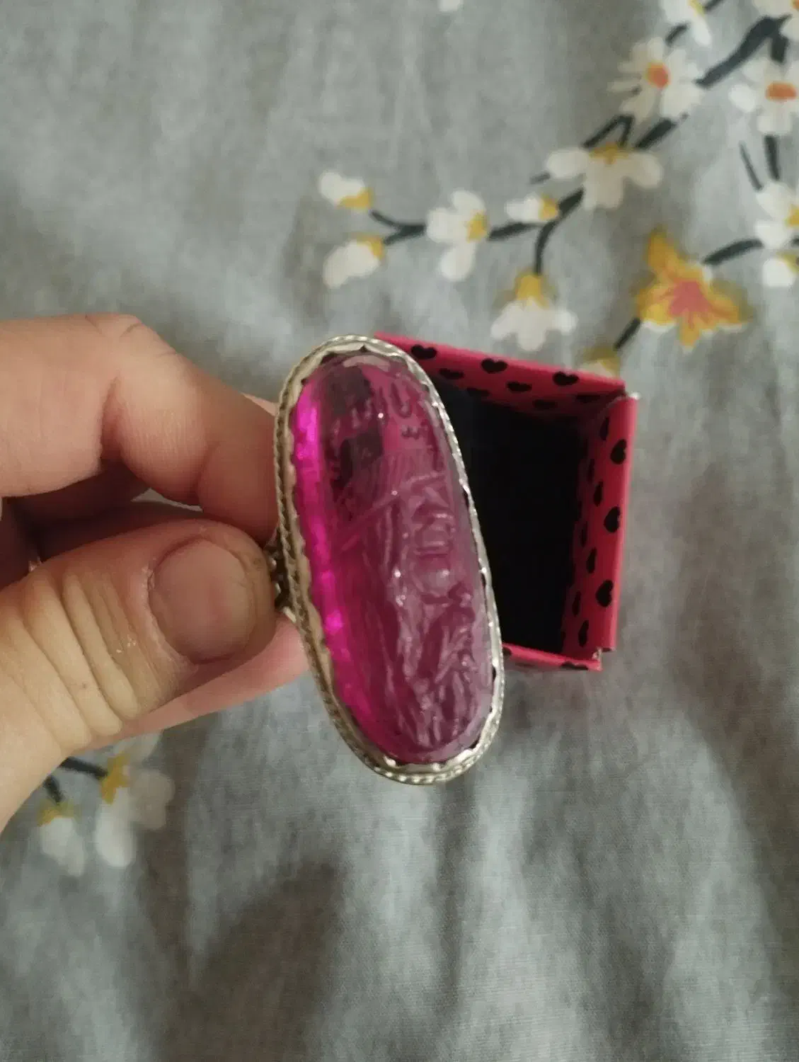 انگشتر نقره و سنگ زینتی|جواهرات|همدان, |دیوار