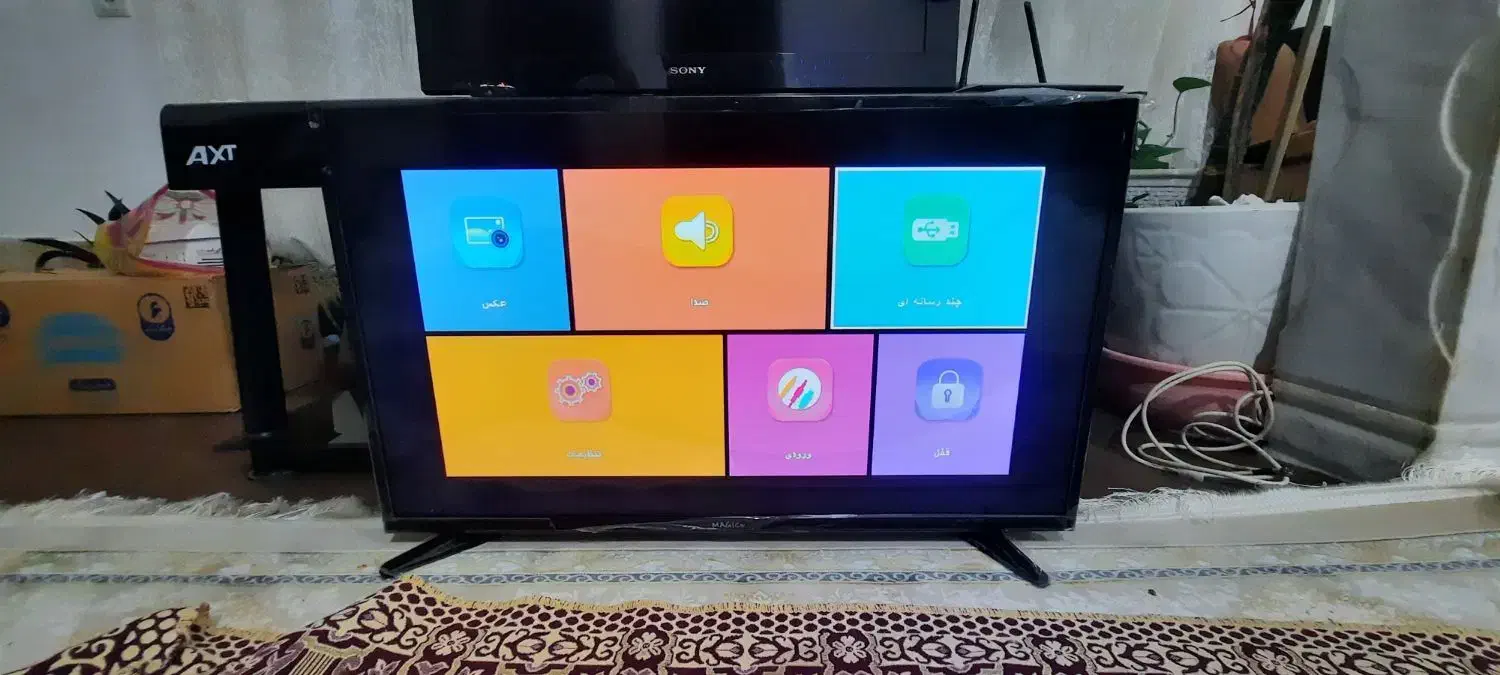 تلویزیون|تلویزیون و پروژکتور|پرند, فاز ۶|دیوار