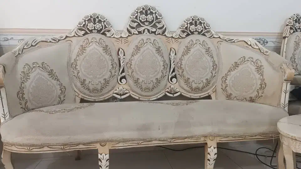 مبل سلطنتی نه نفره همراه سه عدد میز سالم|مبلمان خانگی و میز عسلی|قدس, شهرقدس|دیوار