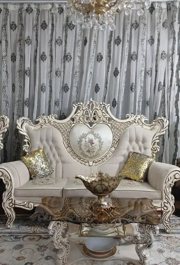 مبل ۷ نفره استیل و مبل ۷ نفره نیمه استیل|مبلمان خانگی و میز عسلی|مشهد, شاهد (شهرک غرب)|دیوار