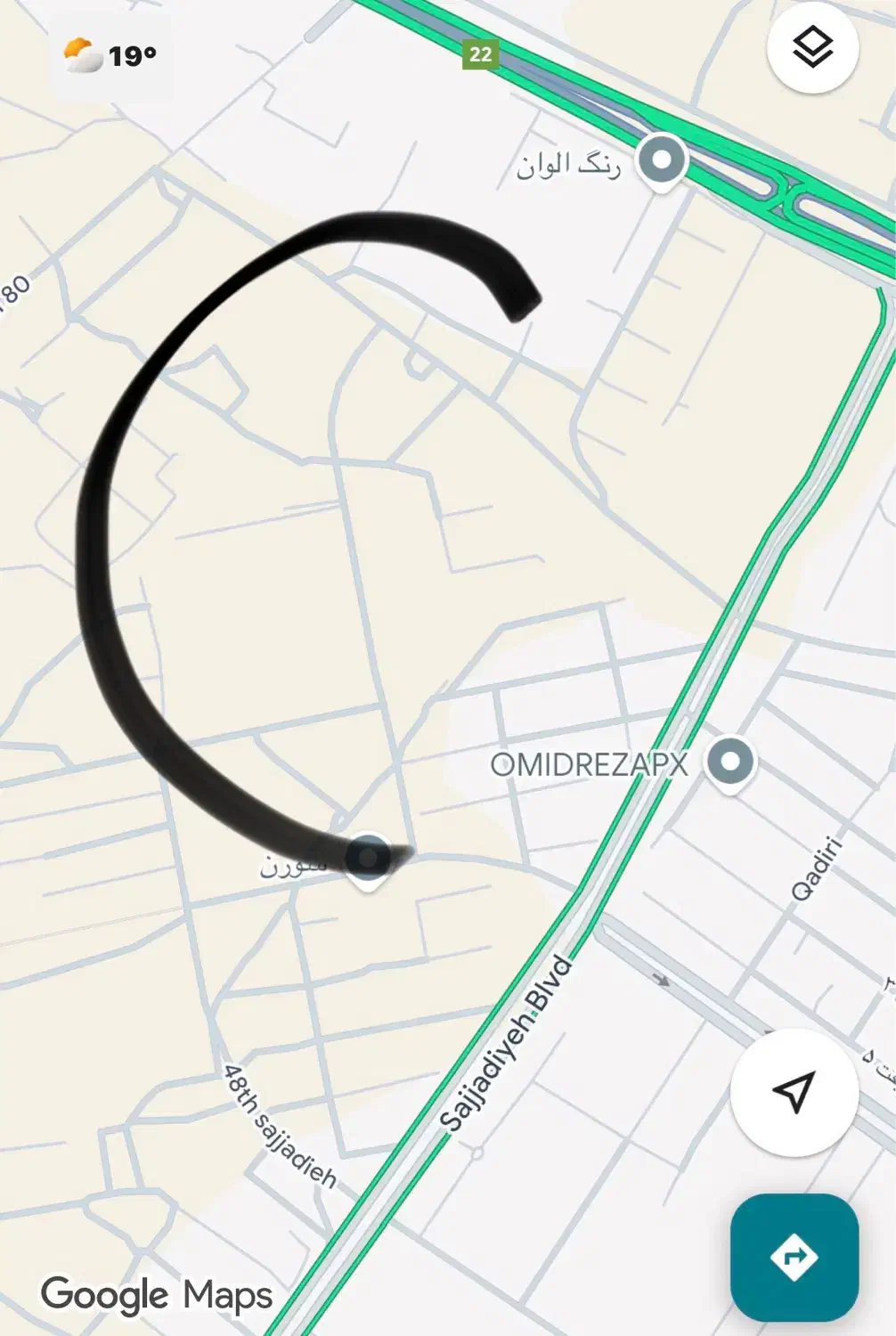 زمین ۲۵۰ متر جنوبی و شمالی سجادیه زوج رضویه|فروش زمین و ملک کلنگی|مشهد, سجادیه|دیوار