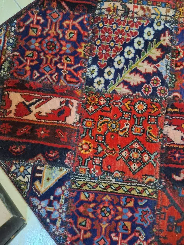 فرش کلاژ چهل تیکه دستباف|فرش|قدس, شهرقدس|دیوار