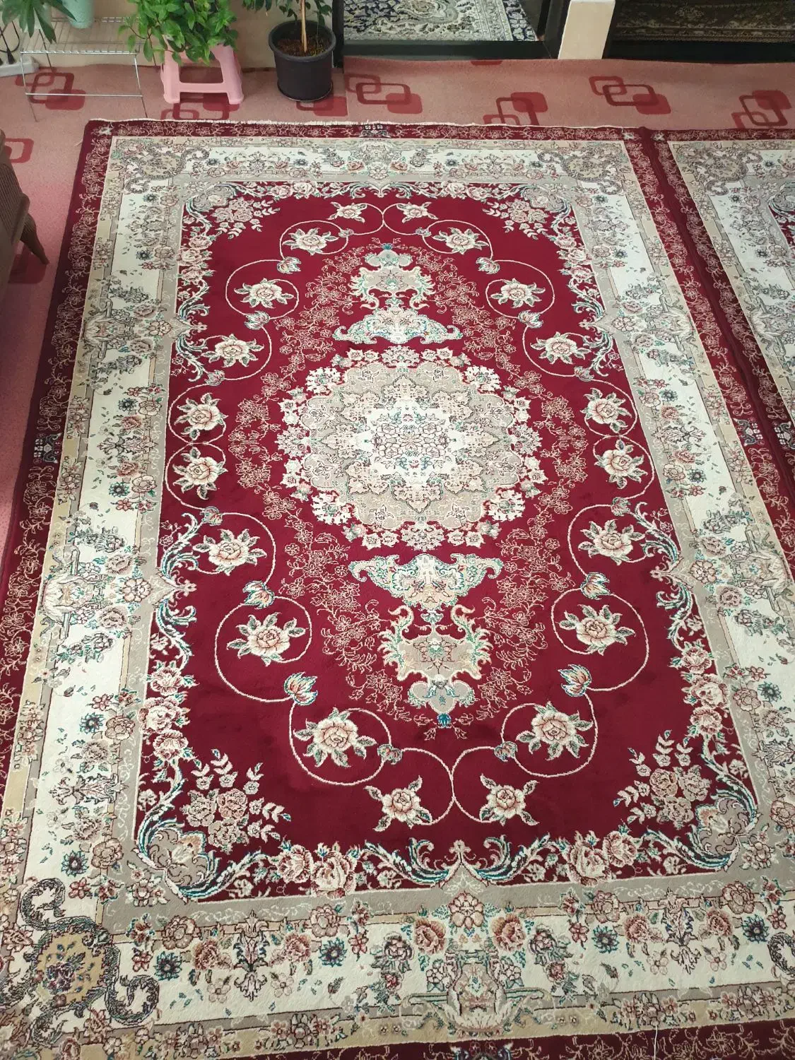 فرش کارکرده ۲ تخته.۶ متری|فرش|مرند, |دیوار