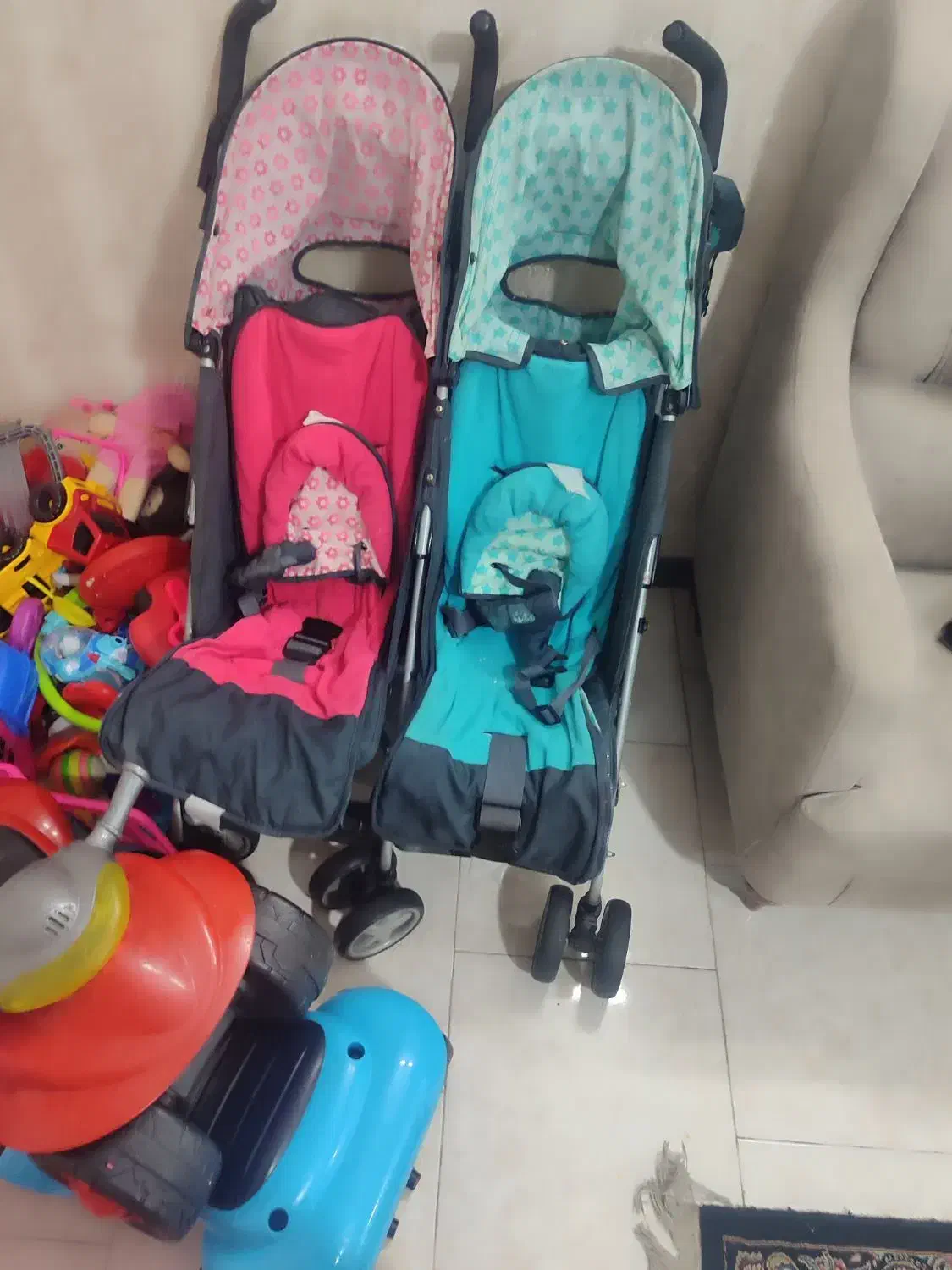 کالسکه دوقلو کوزوتو|کالسکه و لوازم جانبی|تهران, نظامآباد|دیوار