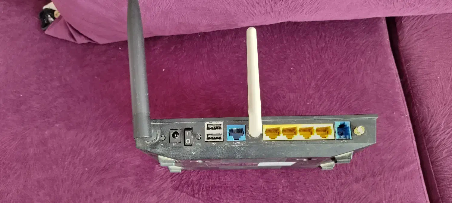 مودم-روتر ADSL بی‌سیم و دوبانده ایسوس مدل DSL-N55U|مودم و تجهیزات شبکه|تهران, اکباتان|دیوار