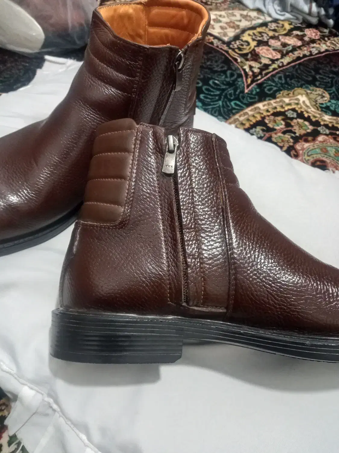 نیم پوتین چرمی سایز ۴۳|کیف، کفش، کمربند|جلین, |دیوار