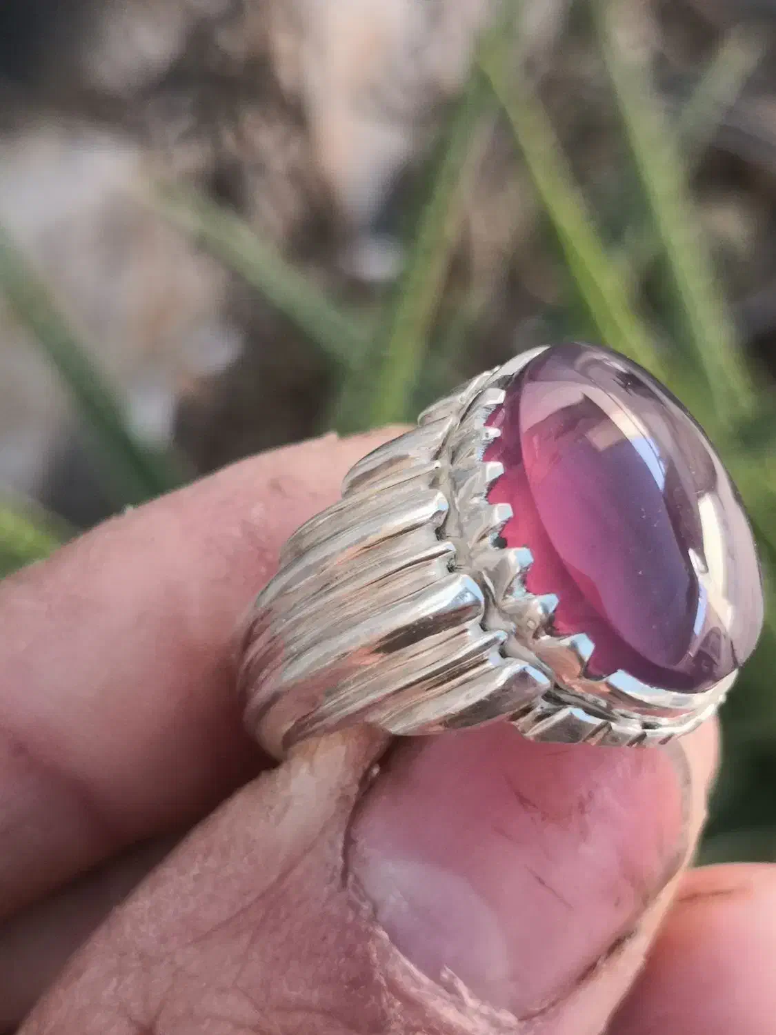 انگشتر نقره کاملا دست‌ساز|جواهرات|اصفهان, شاه پسند|دیوار