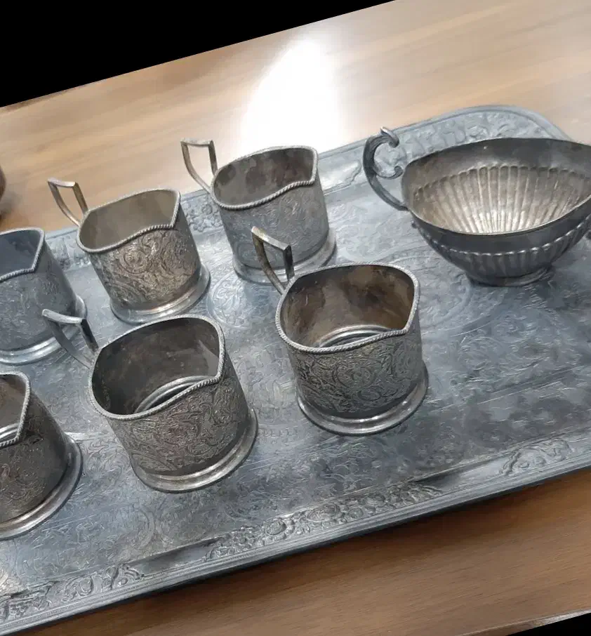ظرف قدیمی نقره|کلکسیون اشیاء عتیقه|تهران, شکیبا|دیوار