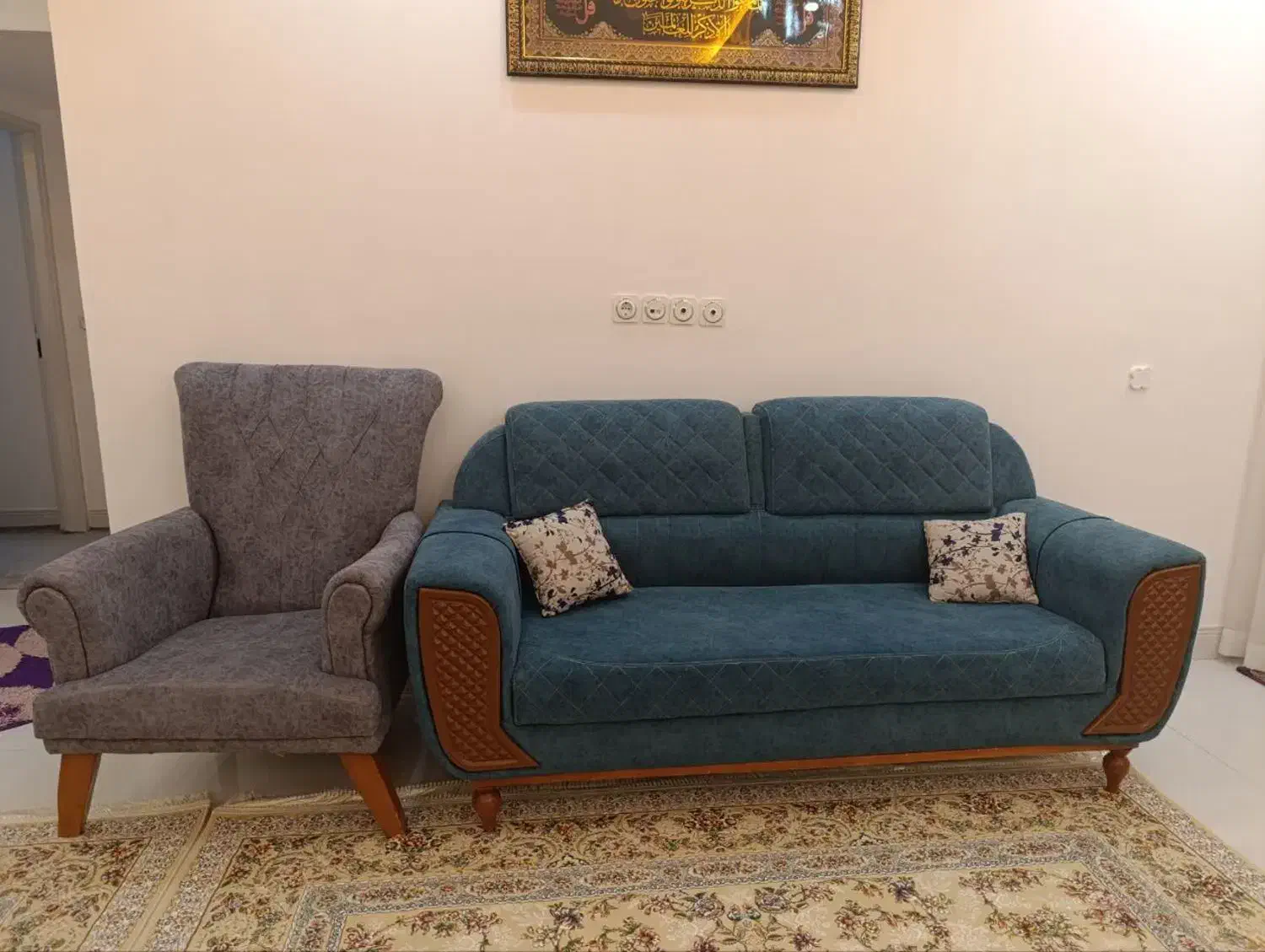 فروش مبل راحتی در حد نو|مبلمان خانگی و میز عسلی|فیروزآباد (فارس), |دیوار