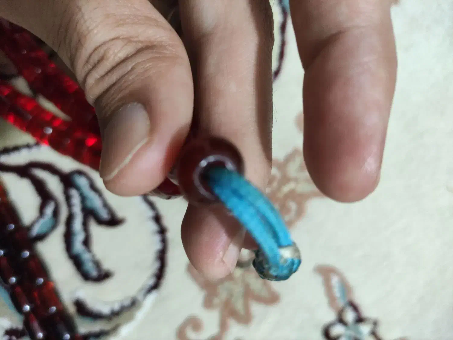 تسبیح فول کهنه سندلوس اصل آلمان|کلکسیون اشیاء عتیقه|پاکدشت, پاکدشت (مامازند)|دیوار