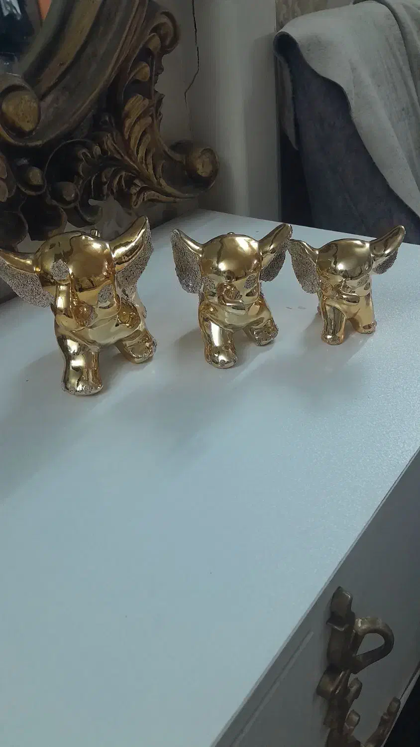 دومدل مجسمه طلایی|مجسمه، تندیس، ماکت|تهران, مسعودیه|دیوار