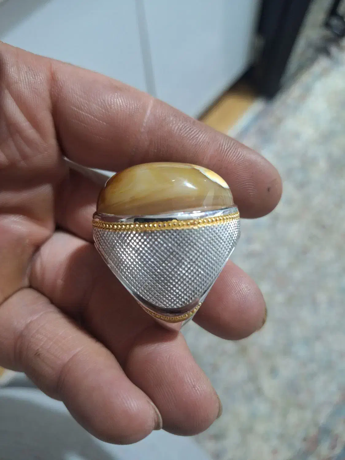 انگشتر عقیق سلیمانی|جواهرات|اسلامشهر, مطهری|دیوار