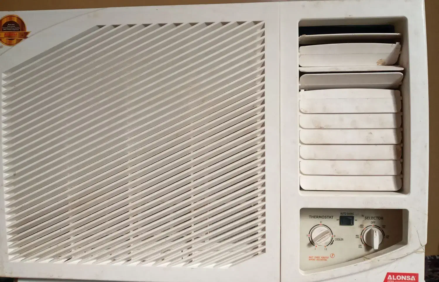 کولر گازی پنجره ای آلونسا 18000هزار|کولر گازی و فنکوئل|ایرانشهر, |دیوار