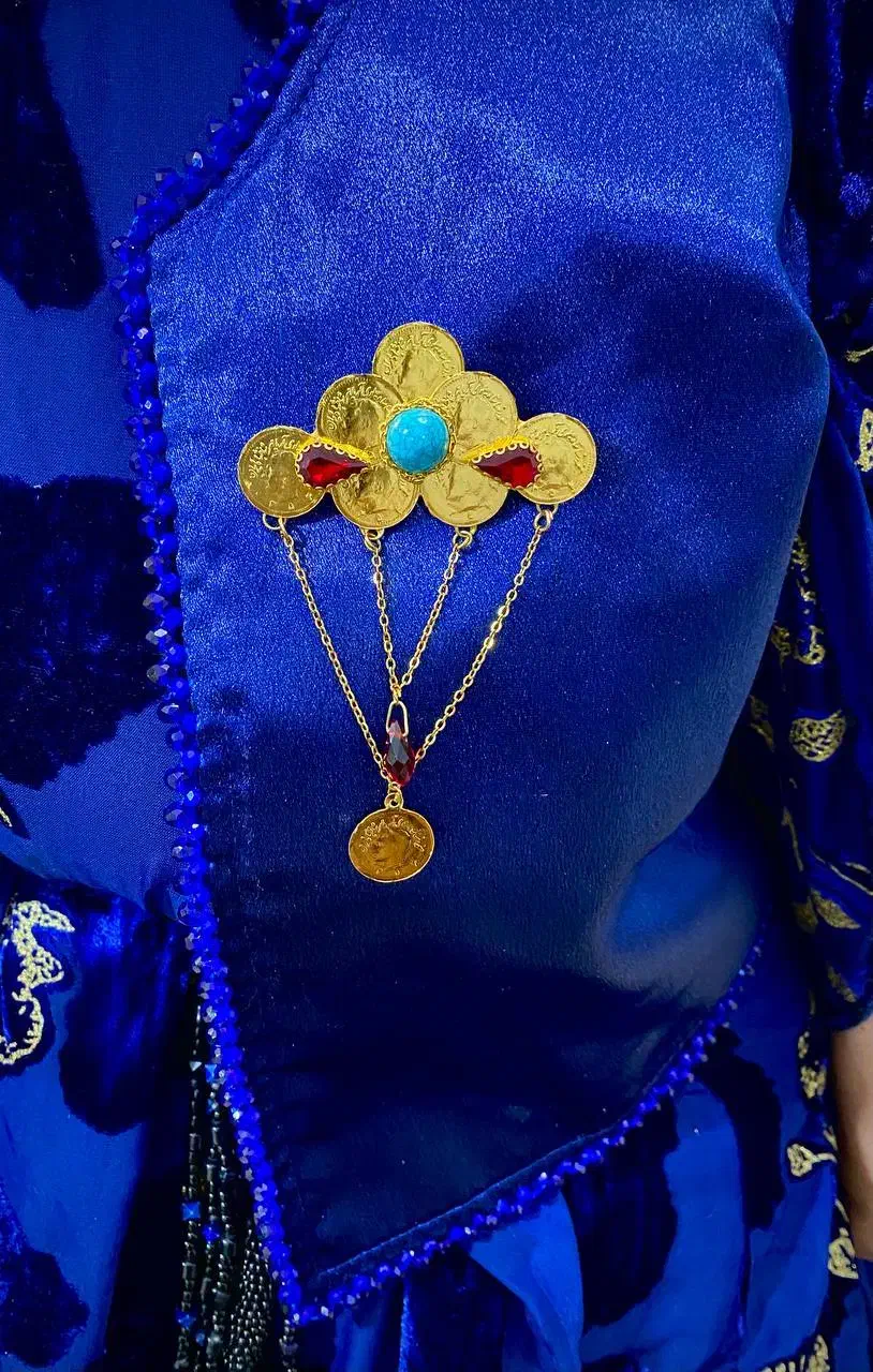 گل سینه قفل سخمه برنجی|صنایع دستی و سایر لوازم تزئینی|جوانرود, |دیوار