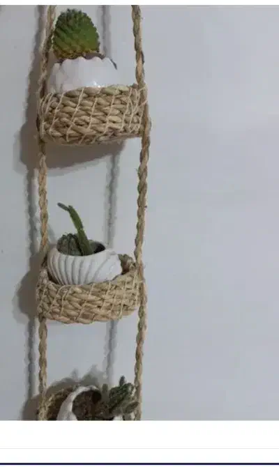 گلدان حصیری.آویز حصیری|صنایع دستی و سایر لوازم تزئینی|رشت, انصاری|دیوار