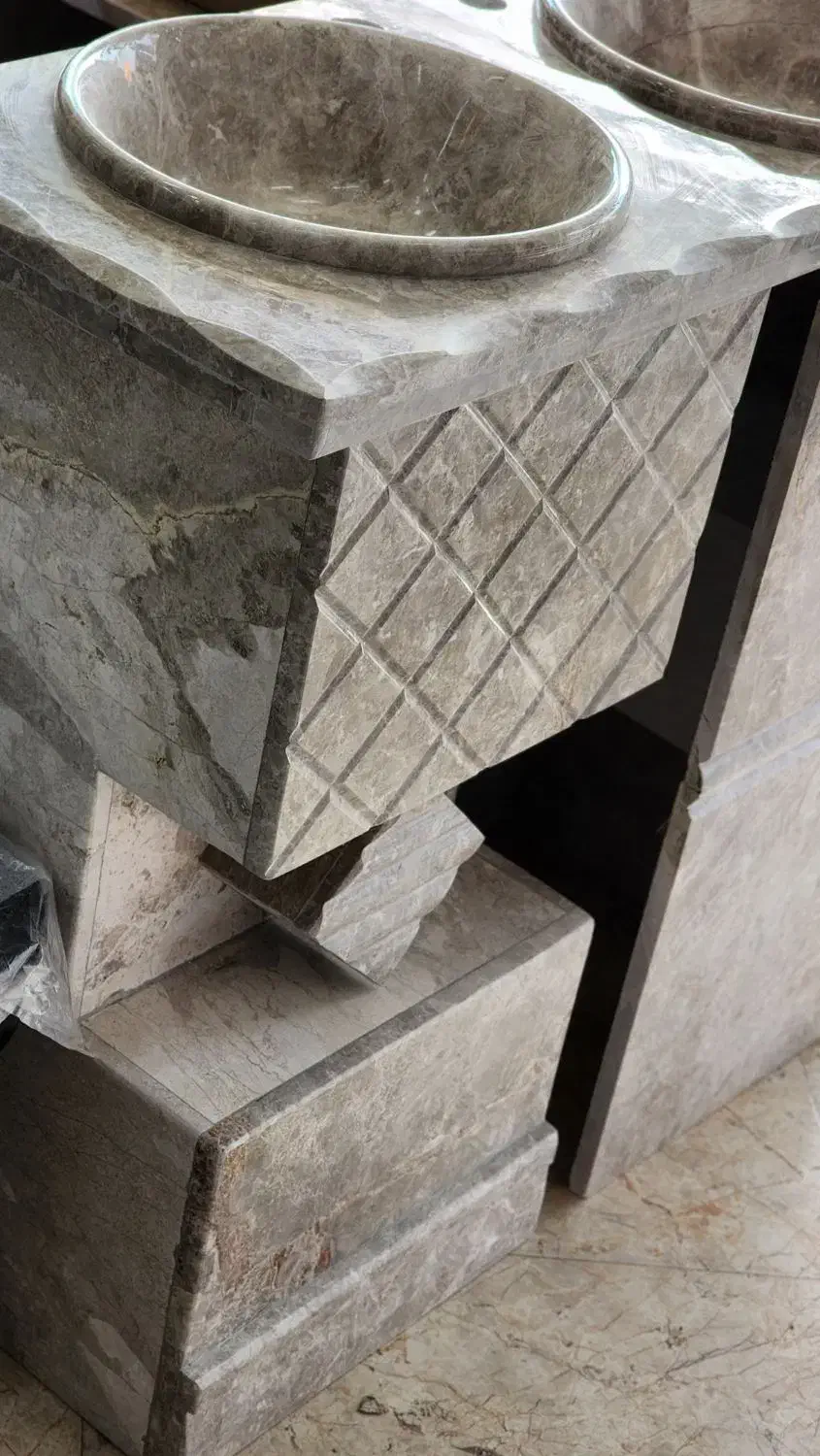 روشویی سنگی پرشین تک پایه توکار|مصالح و تجهیزات ساختمان|رشت, پارک شهر|دیوار