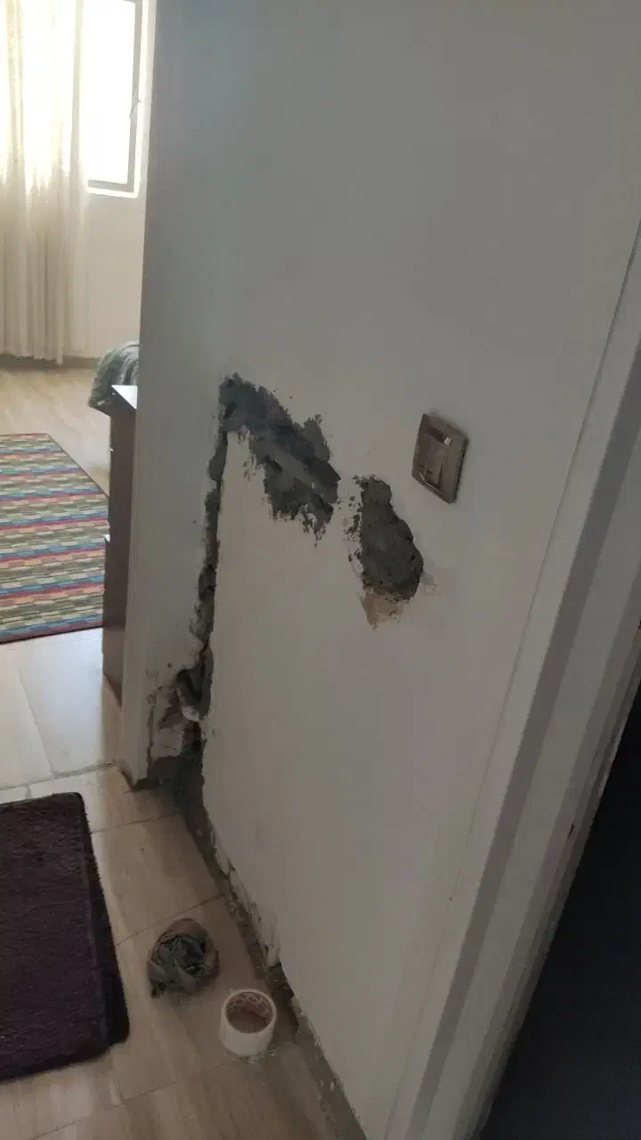 گچکاری لکه گیری خورده کاری انجام میدم.تضمینی|خدمات پیشه و مهارت|هشتگرد, شهرک بوستان|دیوار