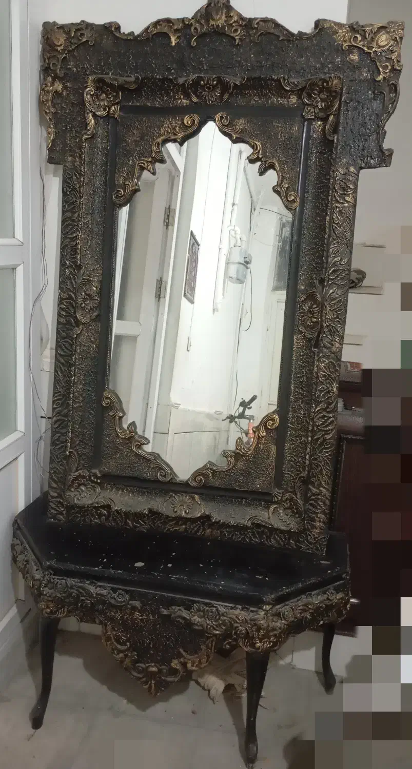 آیینه کنسول|بوفه، ویترین، کنسول|نیریز, |دیوار