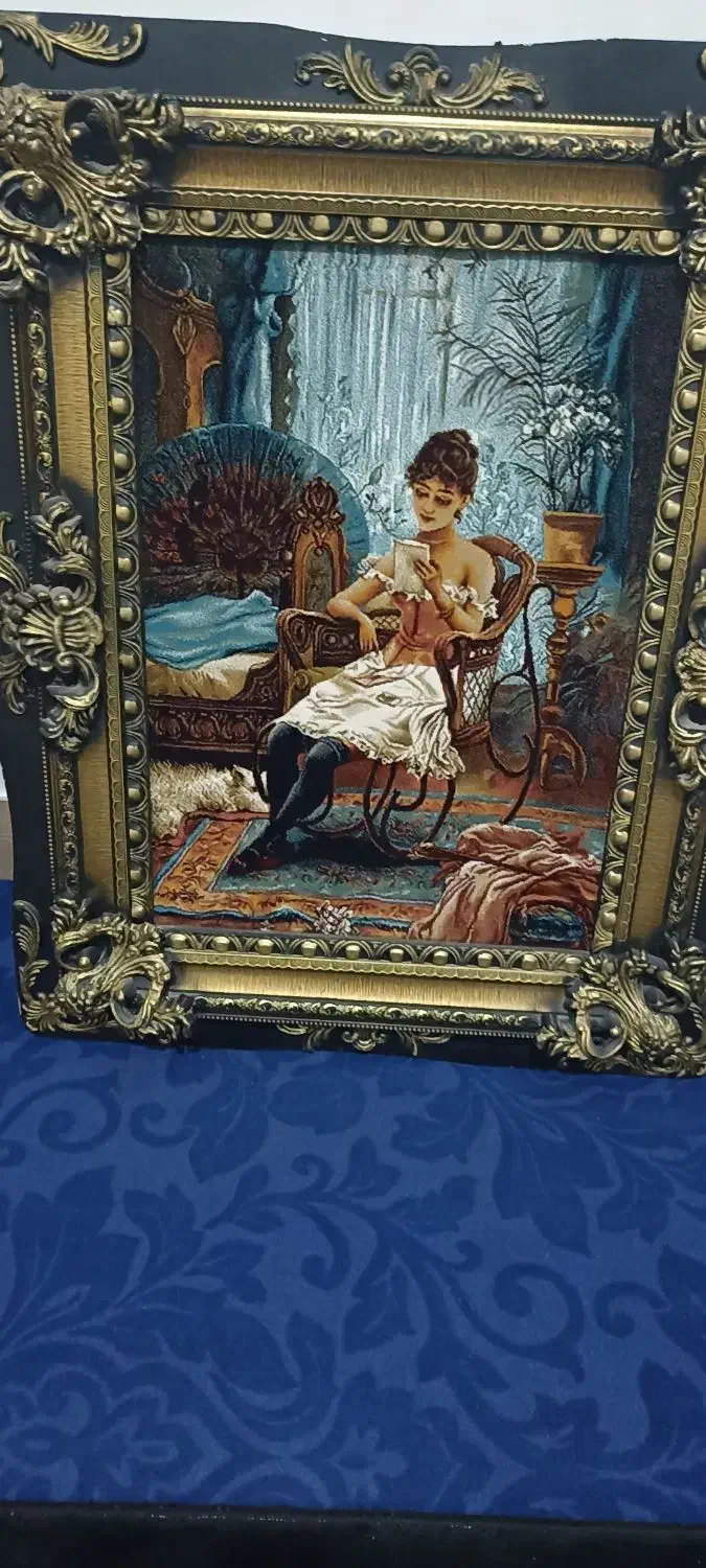 تابلو فرش ماشینی درحد نو|تابلو فرش|نورآباد, |دیوار