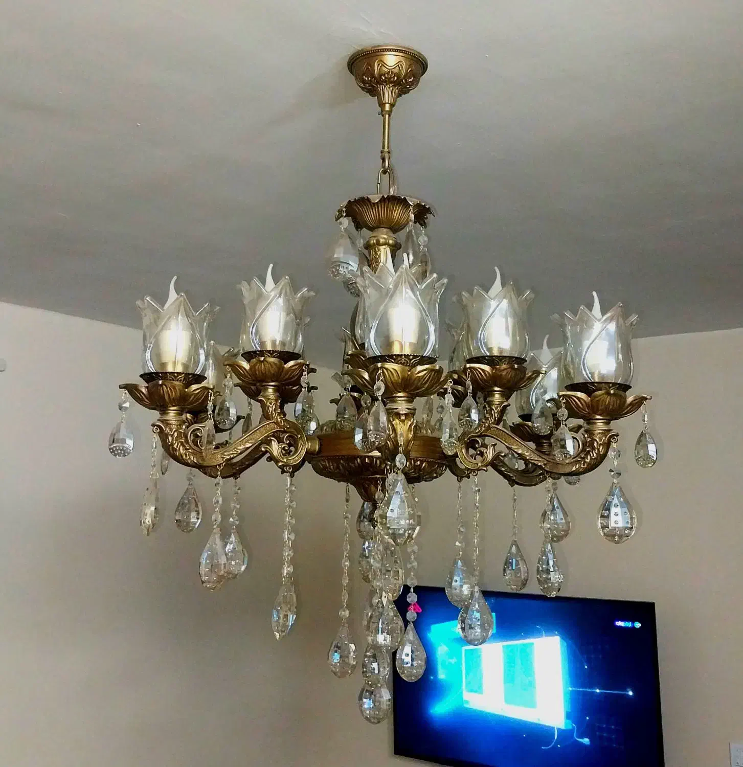 لوسترالومینومی ۶شاخه|لوستر و چراغ آویز|تهران, دولاب|دیوار