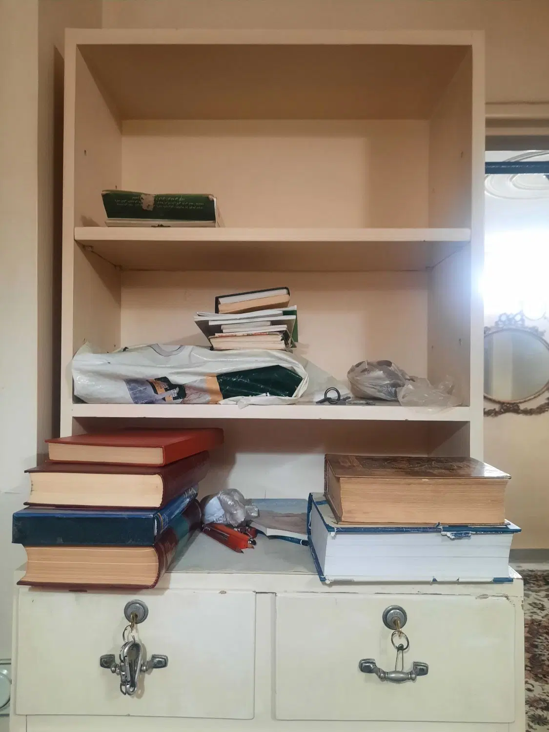 کمد و کتابخانه تمام چوب|جاکفشی، کمد، دراور|تهران, قلمستان|دیوار
