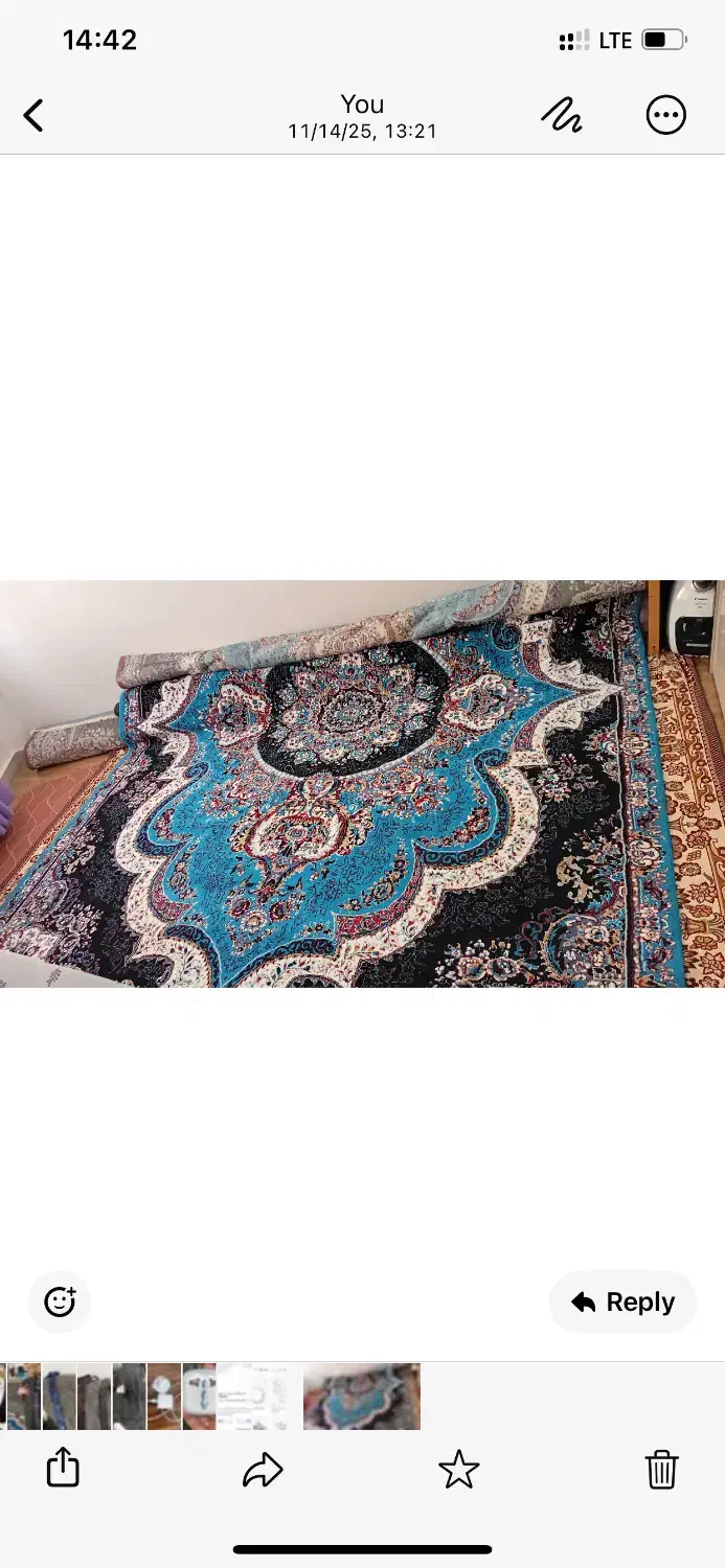 فرش کاملا سالم۲تا دوازده متری|فرش|سیاهکل, |دیوار