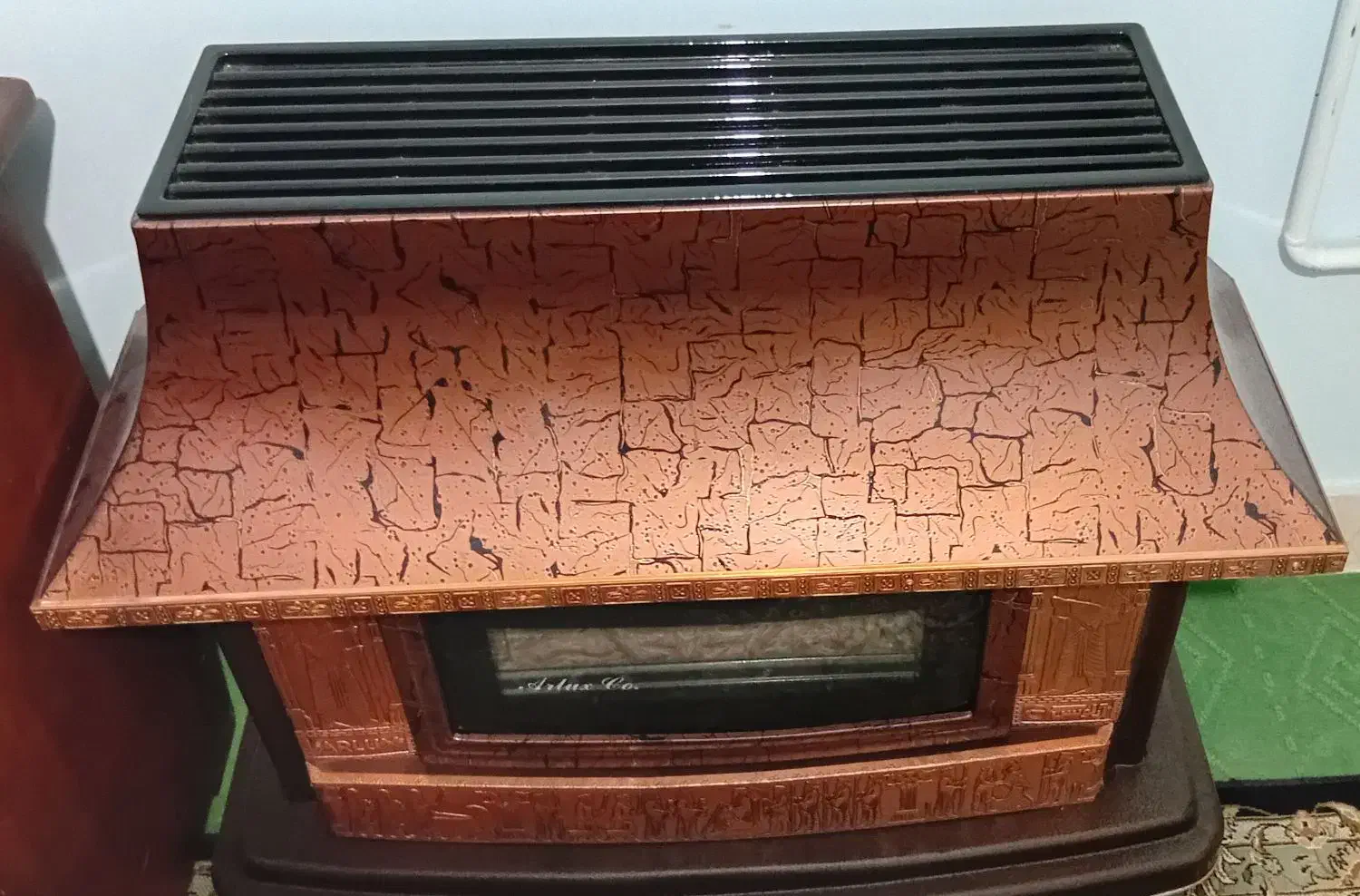 بخاری طرح شومینه ارلوکس|بخاری، هیتر، شومینه|کاشمر, |دیوار