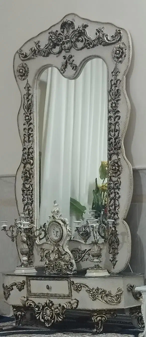 اینه شمعدان و میز تی وی|آینه|کاشان, لتحر|دیوار