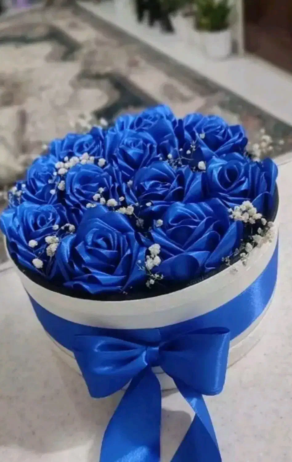 گل رز آبی|گل مصنوعی|نقده, |دیوار