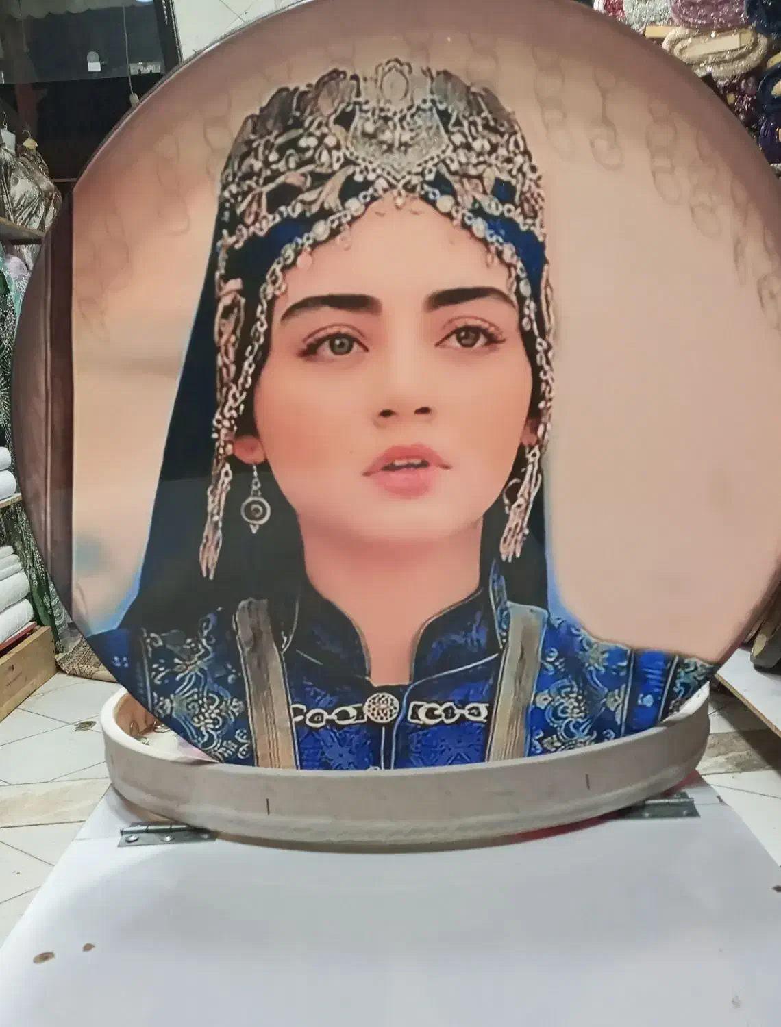 دایره دف|سازهای سنتی|قم, شهر قائم|دیوار