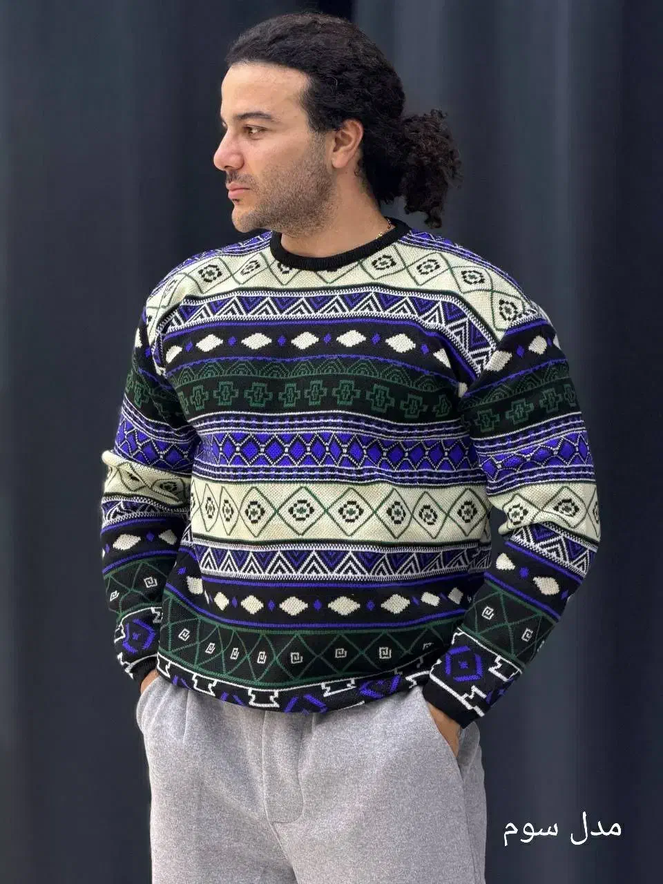 بافت یقه اسکی و گرد در ۶ رنگ|لباس|میانه, |دیوار