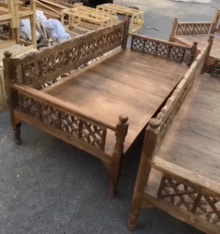 تخت سنتی/باغی/چوبی/نجاری/کافه|مبلمان خانگی و میز عسلی|دزفول, |دیوار