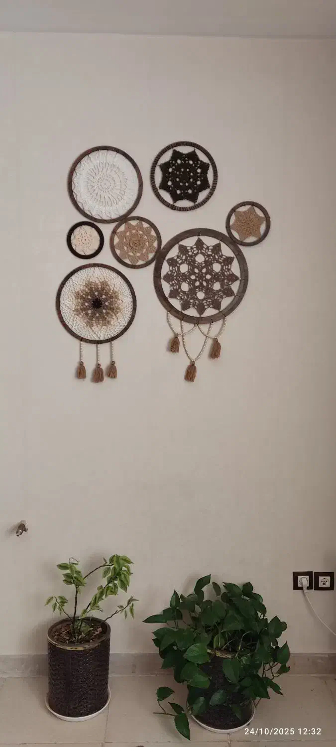 دیوار کوب مکرومه|صنایع دستی و سایر لوازم تزئینی|شیراز, فرهنگیان|دیوار