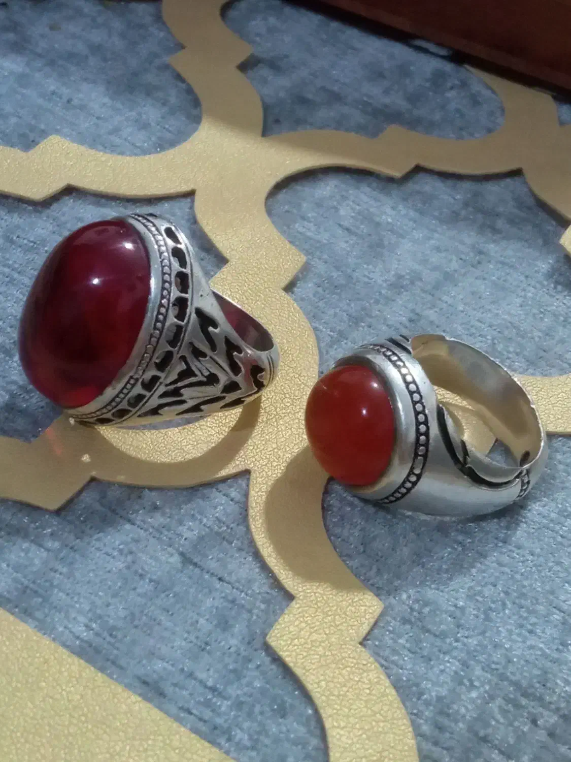 انگشتر یمن رکاب تبریز دستساز  و یاقوت رکاب دستساز|جواهرات|شیراز, دست خضر|دیوار