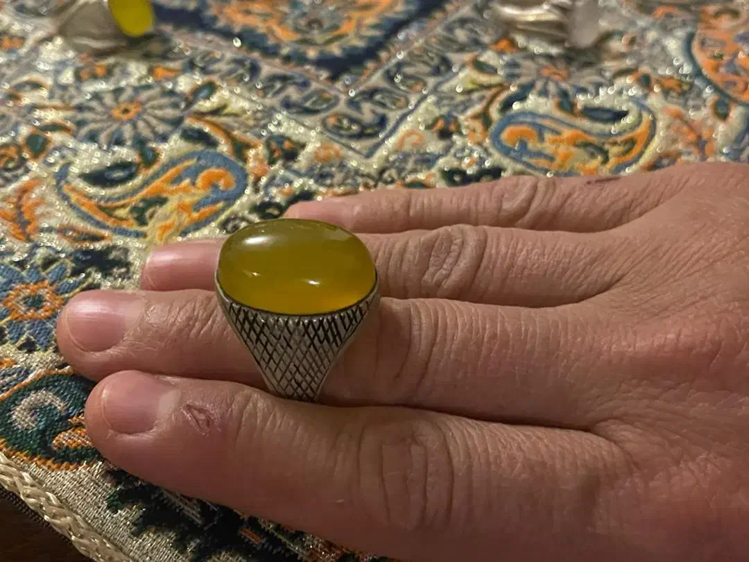 انگشتر شرف شمس مردانه نقره|زیورآلات و اکسسوری|یزد, |دیوار