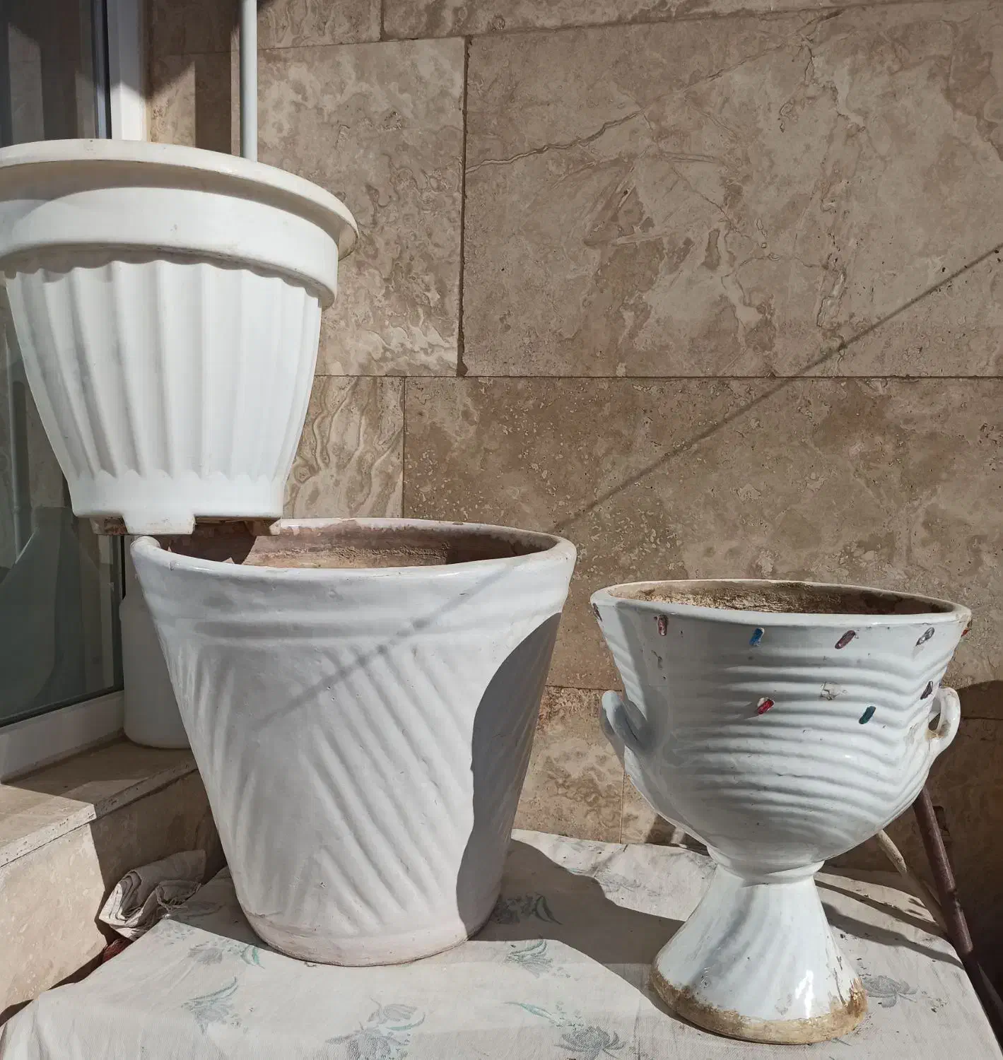 گلدان های بزرگ|گل و گیاه طبیعی|زنجان, |دیوار